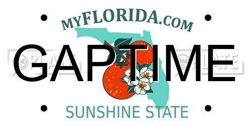 GAPTIME Florida License Plate