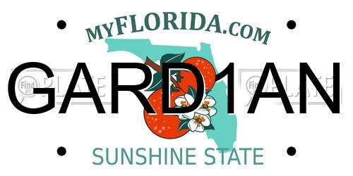 GARD1AN Florida License Plate