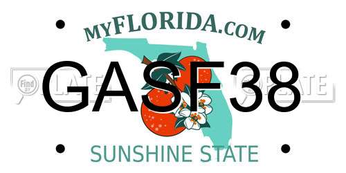 GASF38 Florida License Plate