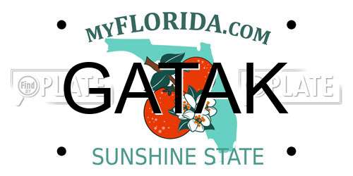 GATAK Florida License Plate