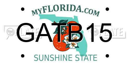 GATB15 Florida License Plate