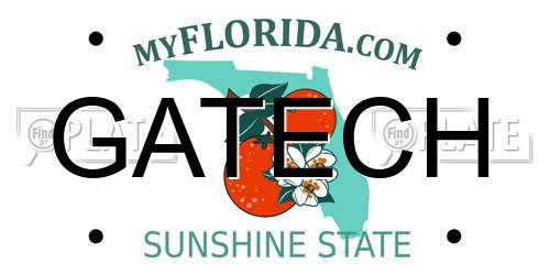 GATECH Florida License Plate