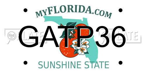 GATP36 Florida License Plate