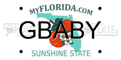 GBABY Florida License Plate