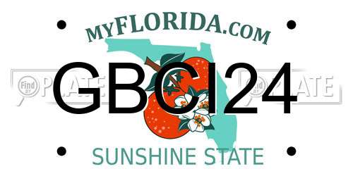 GBCI24 Florida License Plate