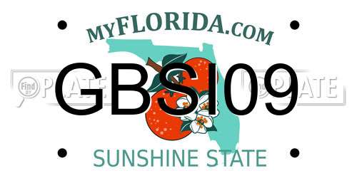 GBSI09 Florida License Plate