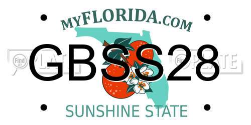 GBSS28 Florida License Plate