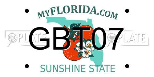 GBT07 Florida License Plate