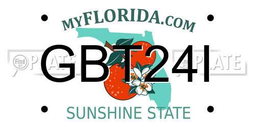 GBT24I Florida License Plate