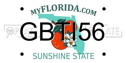 GBTI56 Florida License Plate