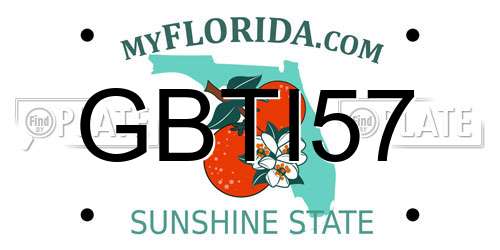 GBTI57 Florida License Plate
