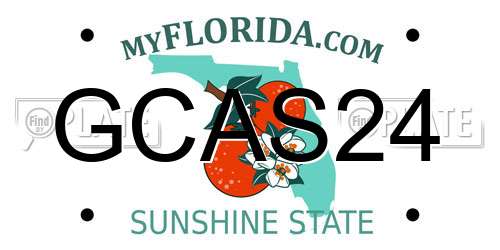 GCAS24 Florida License Plate