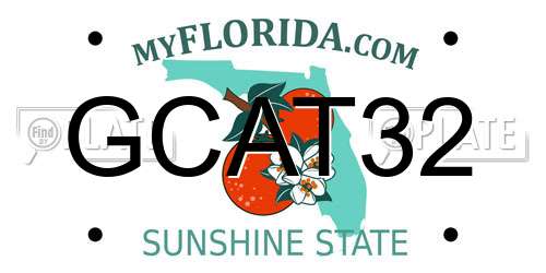 GCAT32 Florida License Plate