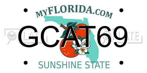 GCAT69 Florida License Plate