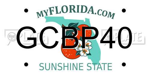 GCBP40 Florida License Plate