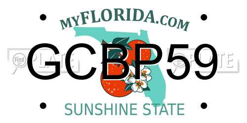 GCBP59 Florida License Plate