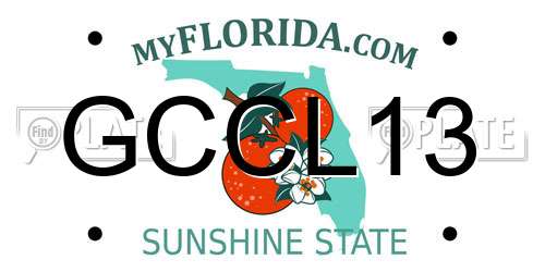 GCCL13 Florida License Plate