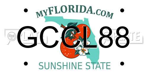 GCCL88 Florida License Plate