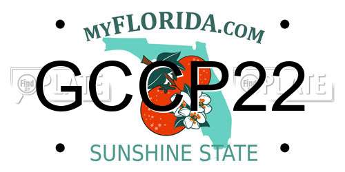 GCCP22 Florida License Plate