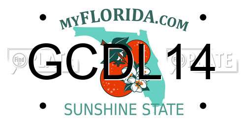 GCDL14 Florida License Plate