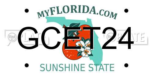 GCET24 Florida License Plate