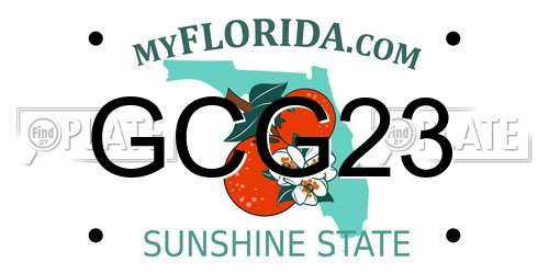 GCG23 Florida License Plate