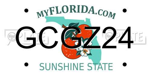 GCGZ24 Florida License Plate