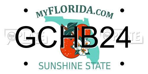 GCHB24 Florida License Plate