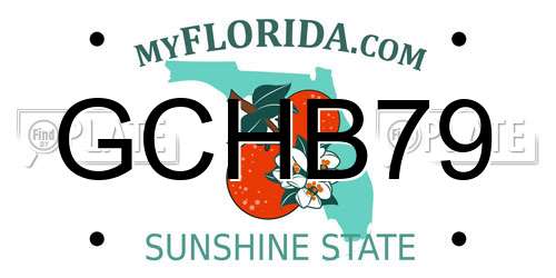 GCHB79 Florida License Plate