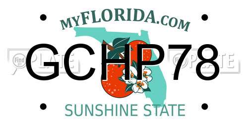 GCHP78 Florida License Plate