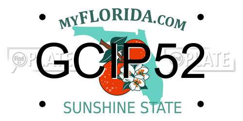 GCIP52 Florida License Plate