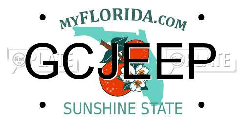 GCJEEP Florida License Plate
