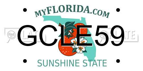 GCLE59 Florida License Plate