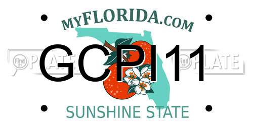 GCPI11 Florida License Plate