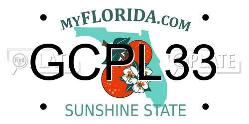 GCPL33 Florida License Plate
