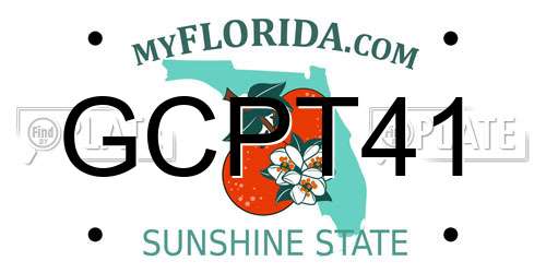 GCPT41 Florida License Plate
