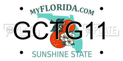 GCTG11 Florida License Plate
