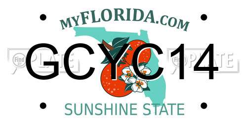 GCYC14 Florida License Plate