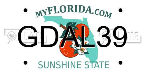 GDAL39 Florida License Plate