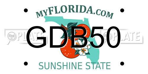 GDB50 Florida License Plate