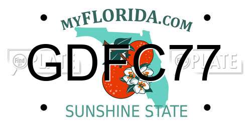GDFC77 Florida License Plate