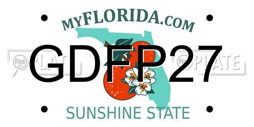 GDFP27 Florida License Plate