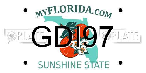 GDI97 Florida License Plate