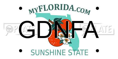 GDNFA Florida License Plate