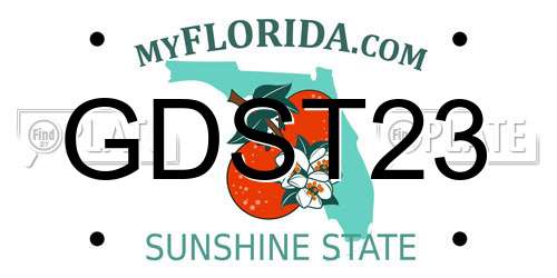 GDST23 Florida License Plate