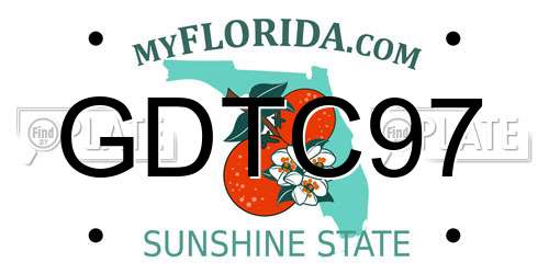 GDTC97 Florida License Plate