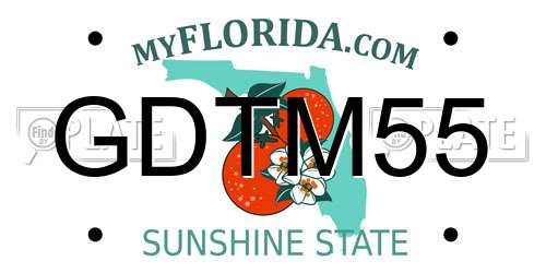 GDTM55 Florida License Plate