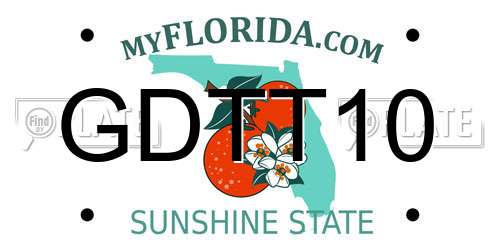 GDTT10 Florida License Plate