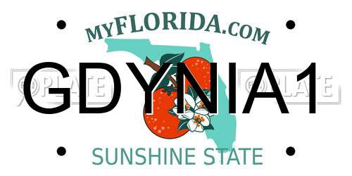 GDYNIA1 Florida License Plate