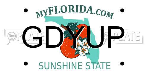 GDYUP Florida License Plate